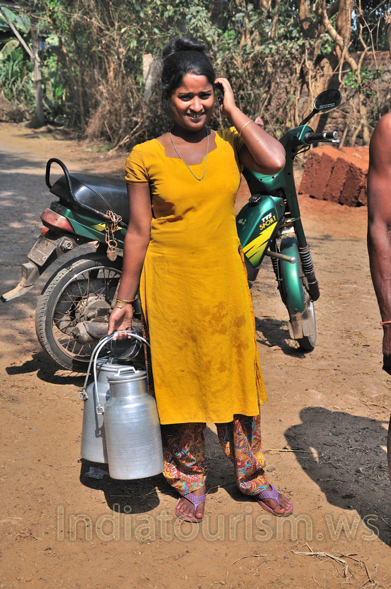 Young Indian woman is smiling