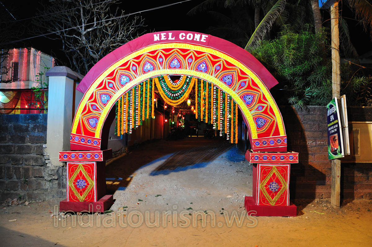 Religious flower arrangements