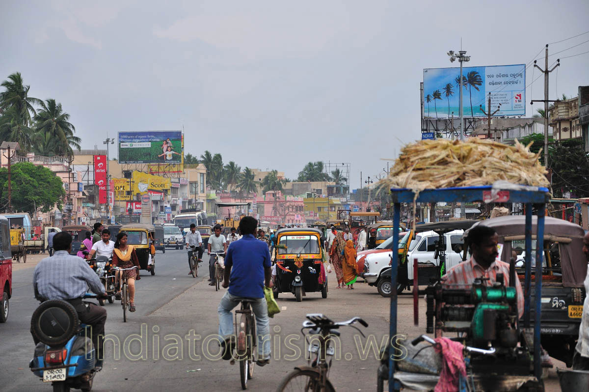 Coconut palms are all around as on the street and on big boards