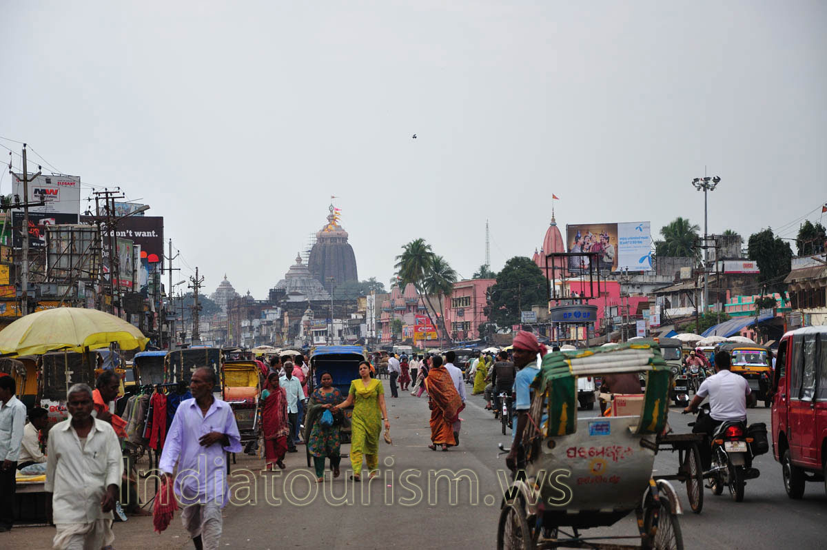 The view from the Grand road to the jagannath temple