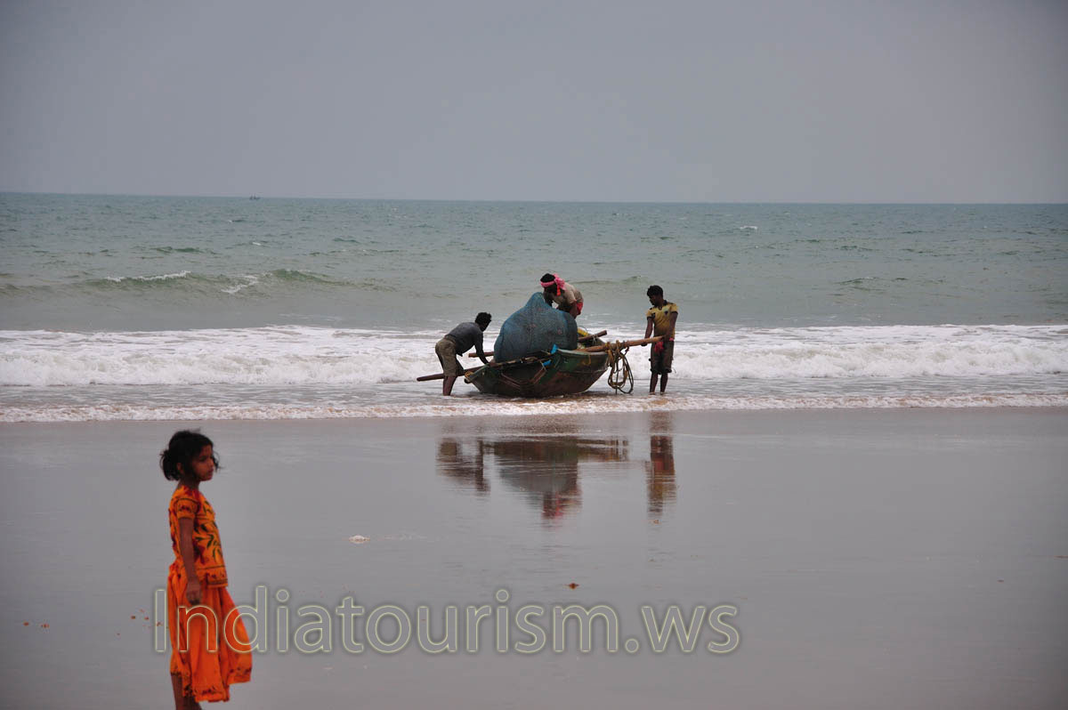 The fishermen arrived