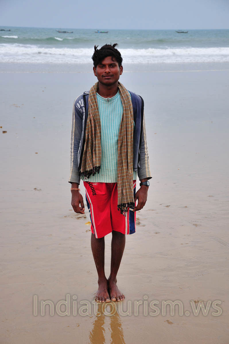 The young boy from the fishermen village