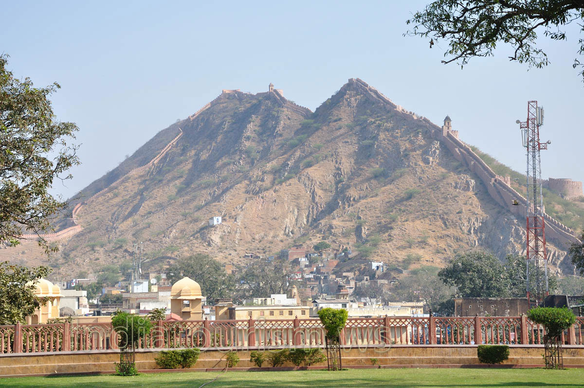 Boundary wall on the hilltop