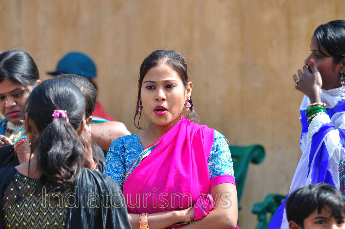 attractive tourist girl