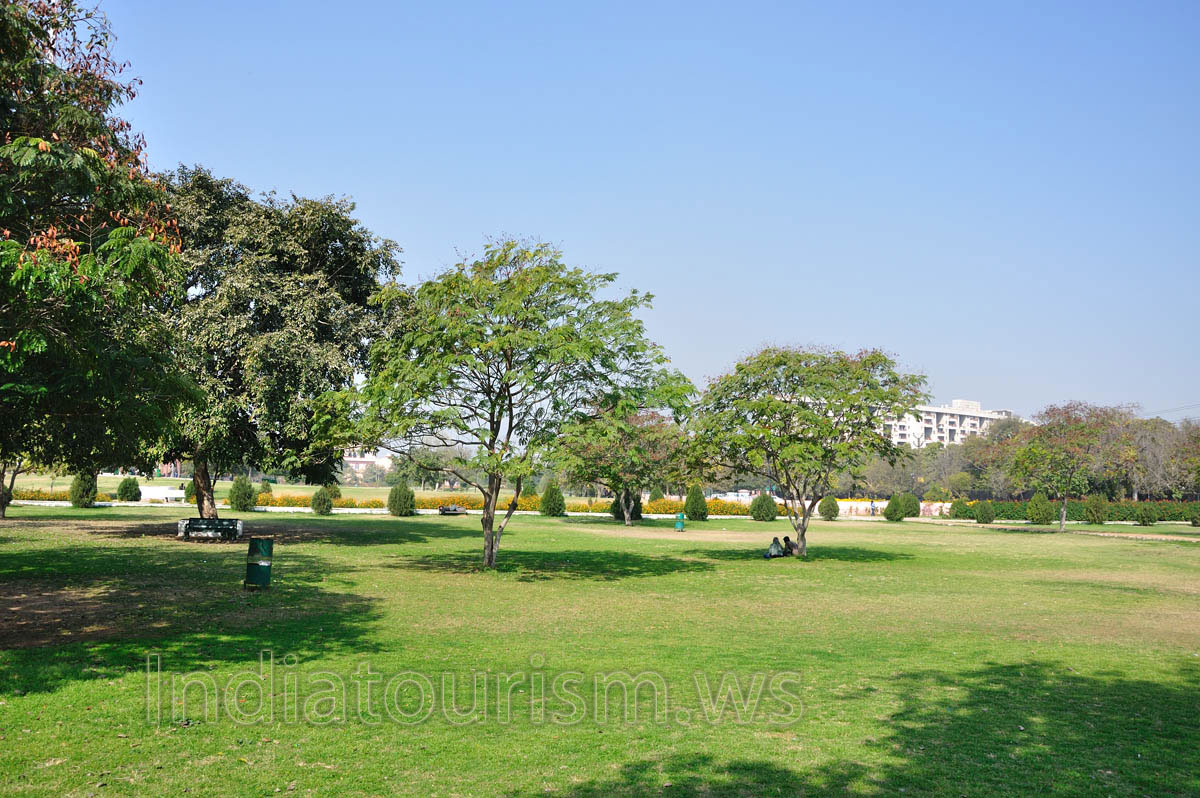 green lawns of the Central park