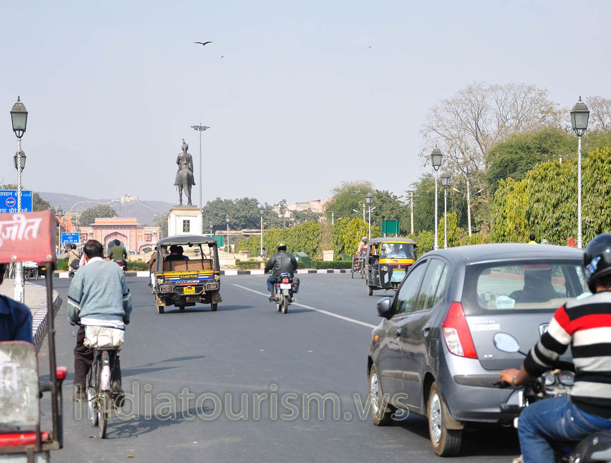 View of the New Gate from Ram Niwas garden