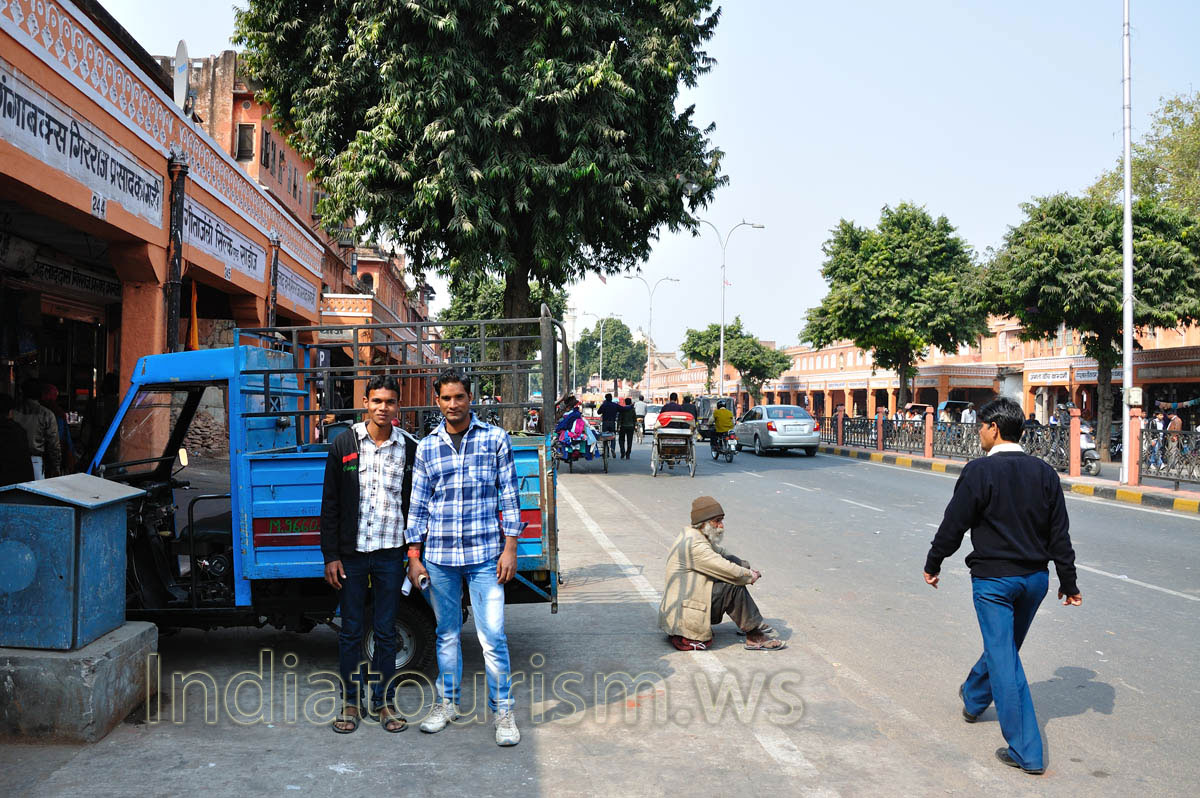 Tripolia bazaar: the road near trading places with numbers 244 and 245