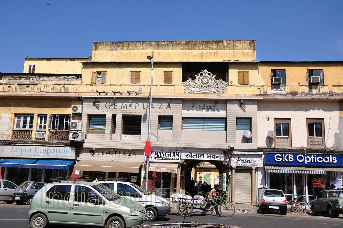 Gem Plaza, Manglam Kurta Pajama Shop and GKB Opticals near Gem Palace in M.I. Road