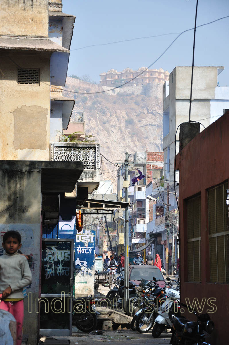 Nahargarh Fort view from Chowkri Purani Basti Block
