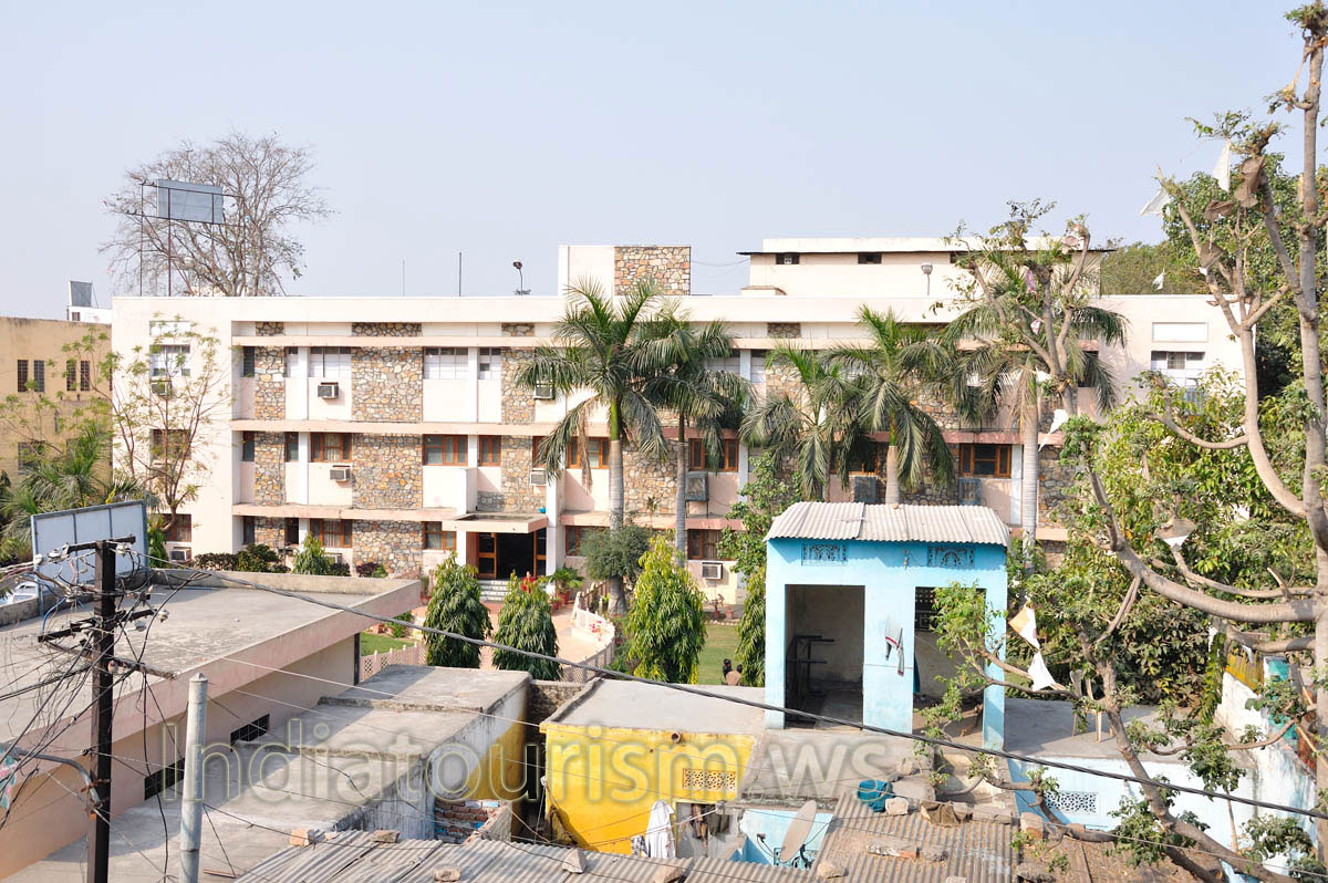 Hotel Swagatam view from the K.K. Palace hotel