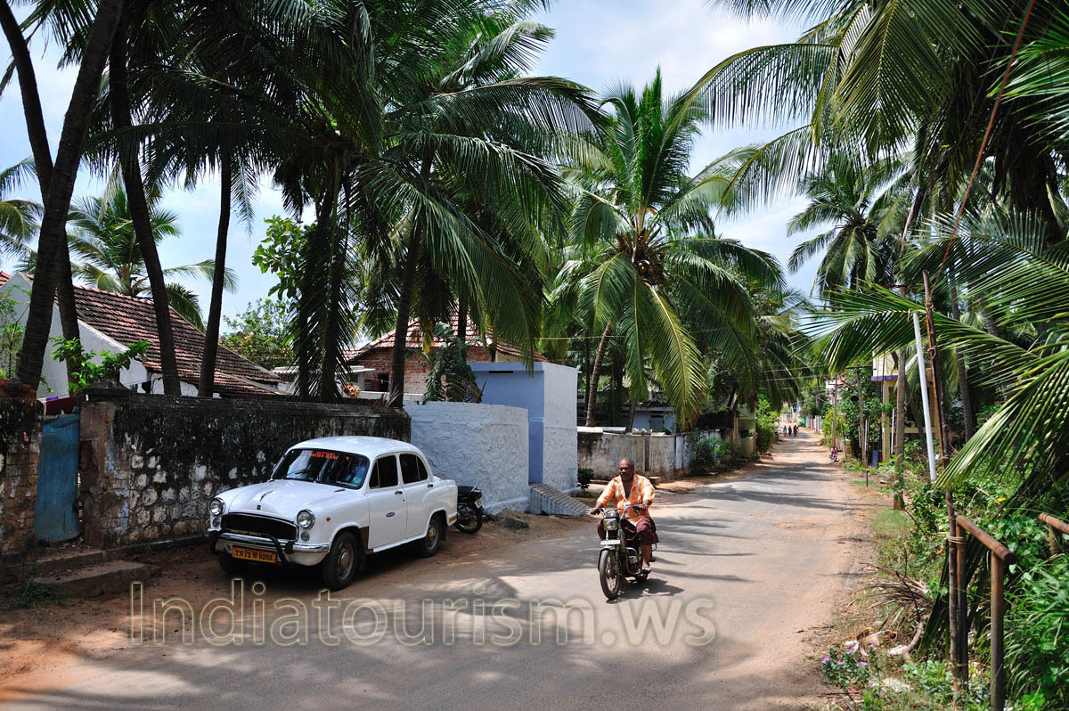 villager rides a motorbike