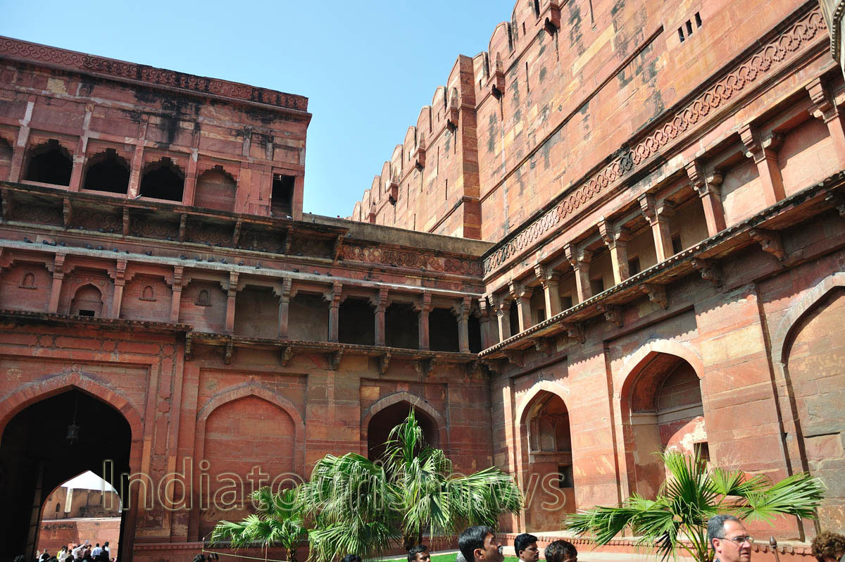 Inner part of the entrance gates