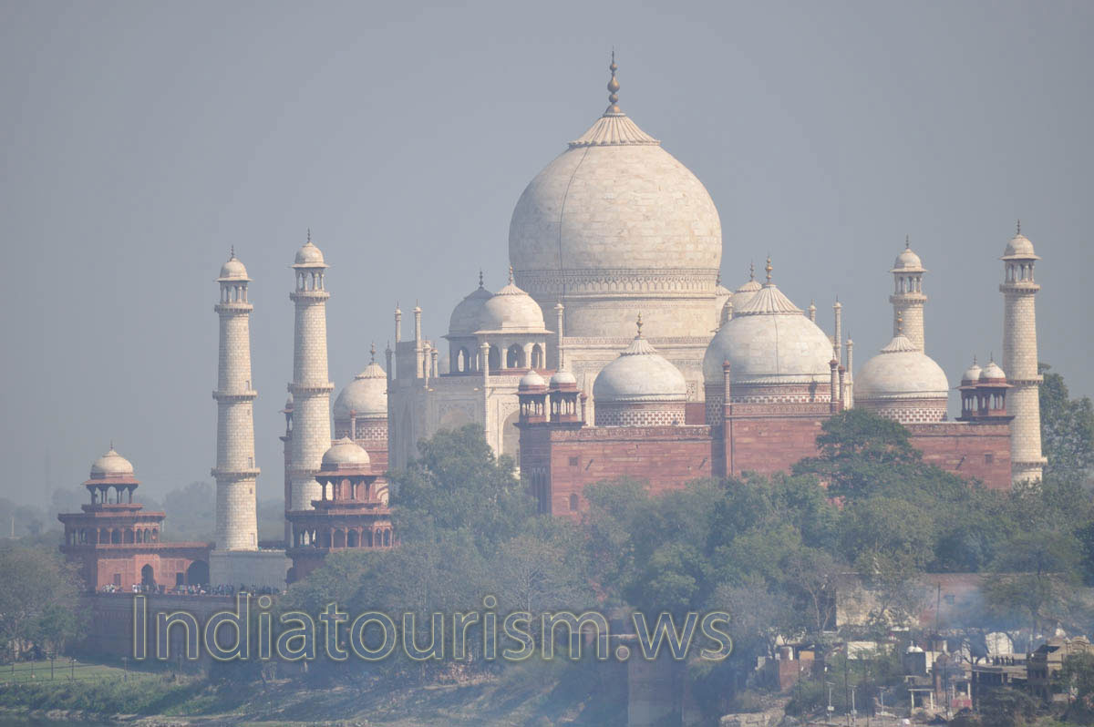 Taj Mahal view from Akbari Mahal