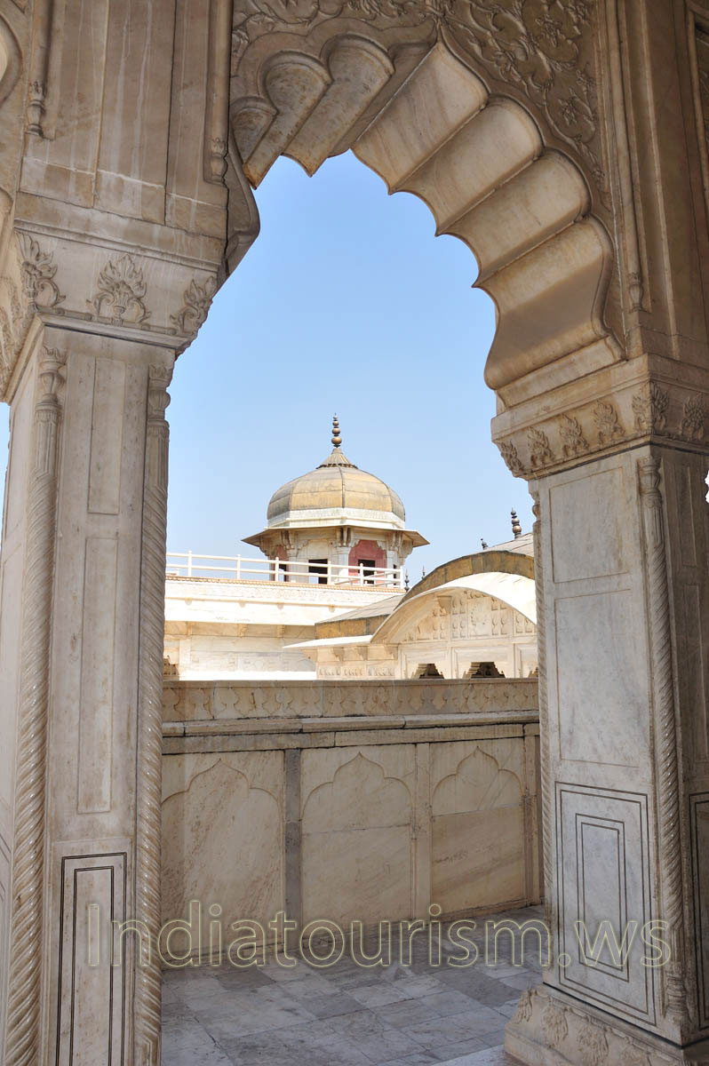 Musamman Burj as seen from Khas Mahal
