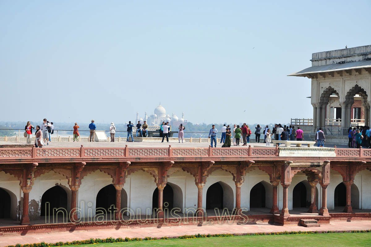 Taj Mahal as seen from Macchi Bhawan