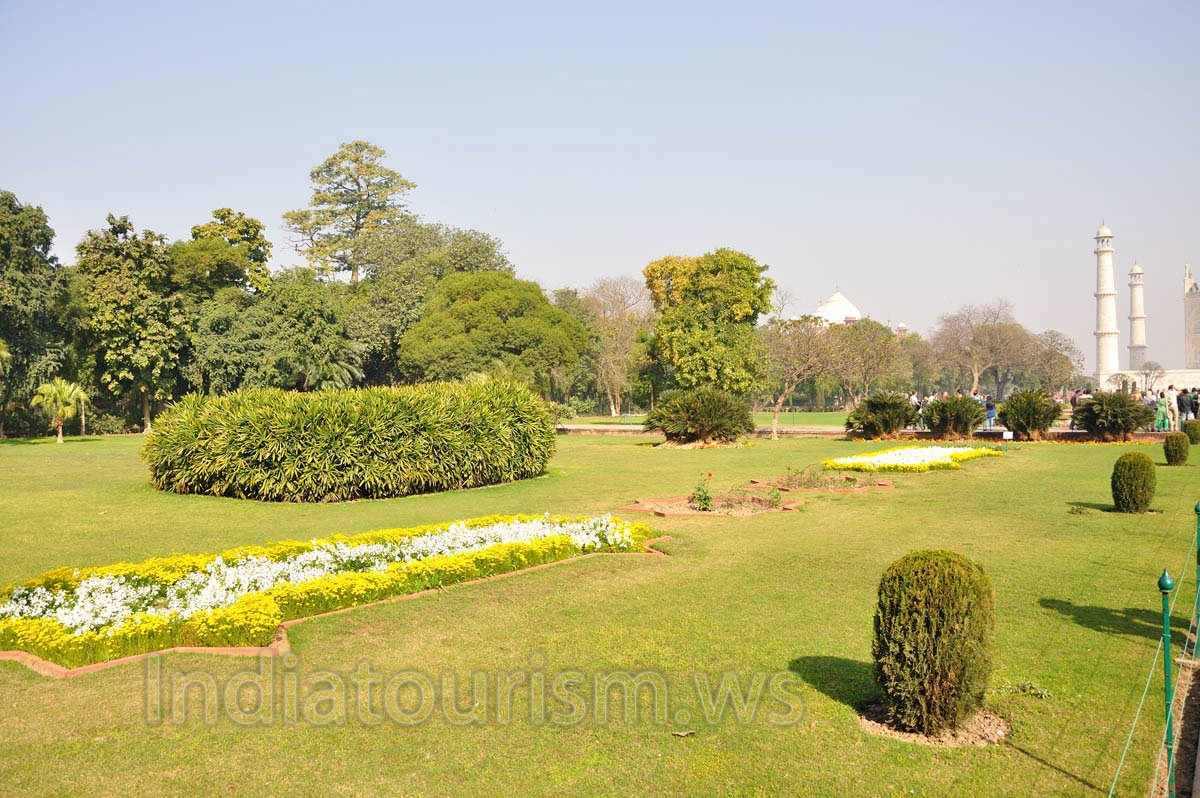 One of the four quarters of the garden