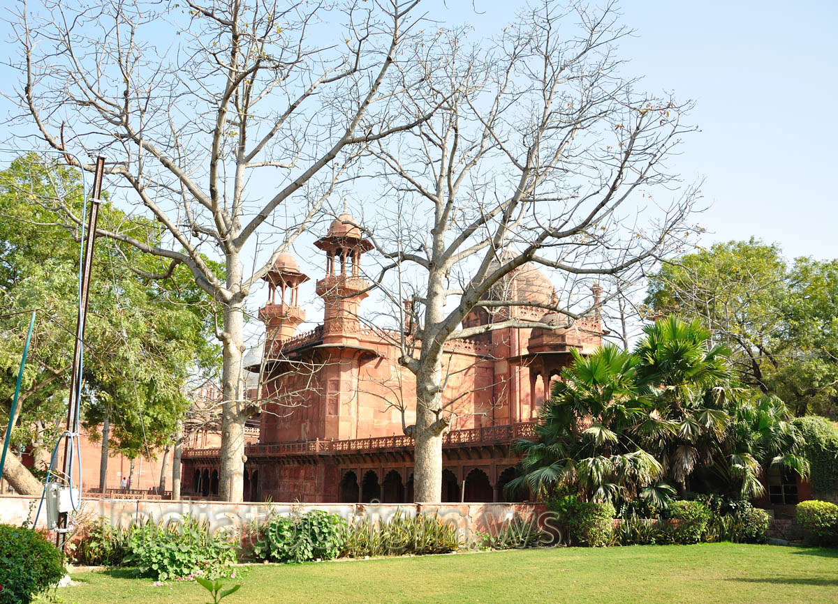 This building is found near the entrance to the complex