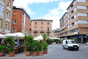 The square of Piazza Lazzarini