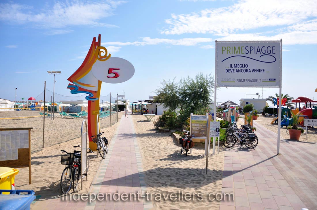 These walkways lead to the city beach
