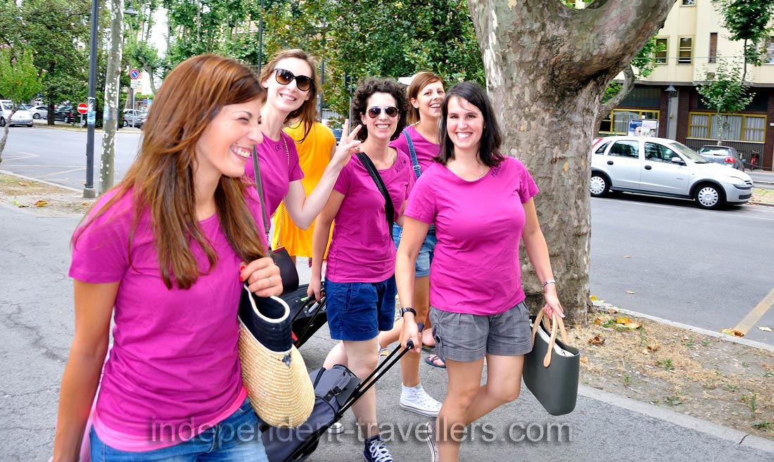 Beautiful Italian young ladies