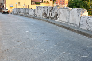 The Bridge of Tiberius and its sidewalk