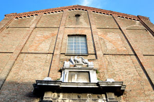The facade of Chiesa di Sant'Agostino e San Giovanni Evangelista