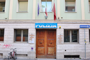 A police headquarters of Rimini is on Via Francesco Bonsi, 38