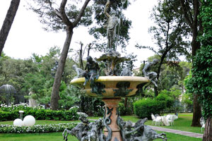 This fountain is located on the territory of Grand Hotel Rimini