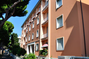 This apartment complex is located on the street of Giacomo Matteotti, 45