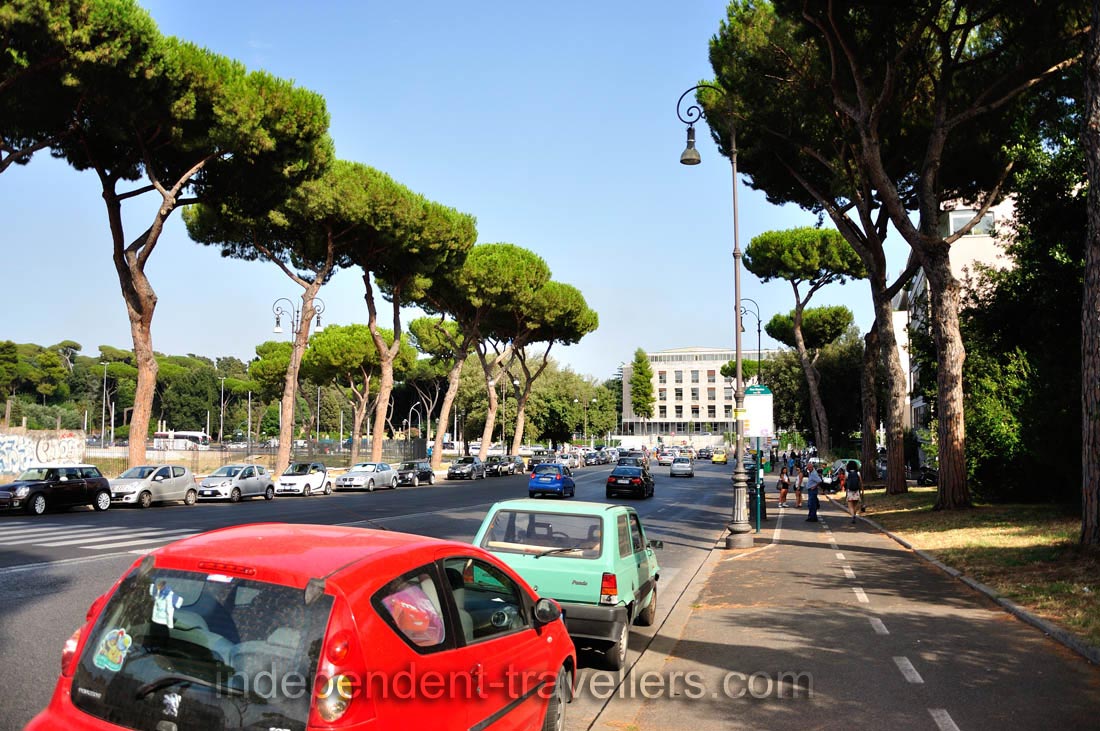 The street of Via del Circo Massimo