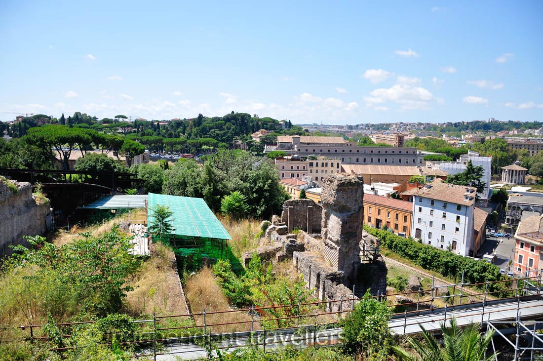 The church of Santa Maria in Cosmedin as seen from the Palatine Hill