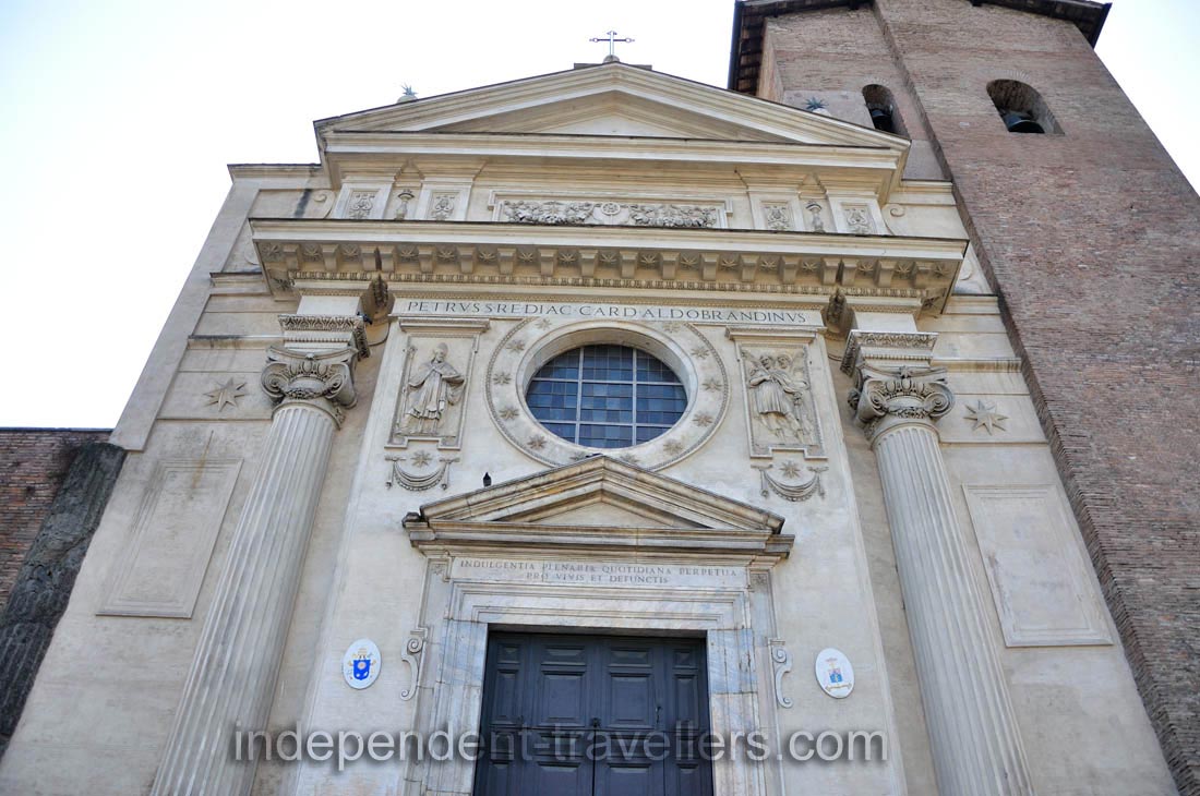 The facade of church of San Nicola in Carcere