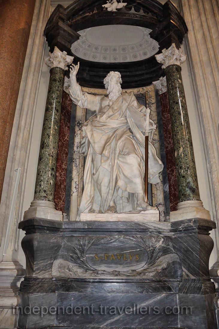 Statue of St. Paul by Pierre-Etienne Monnot