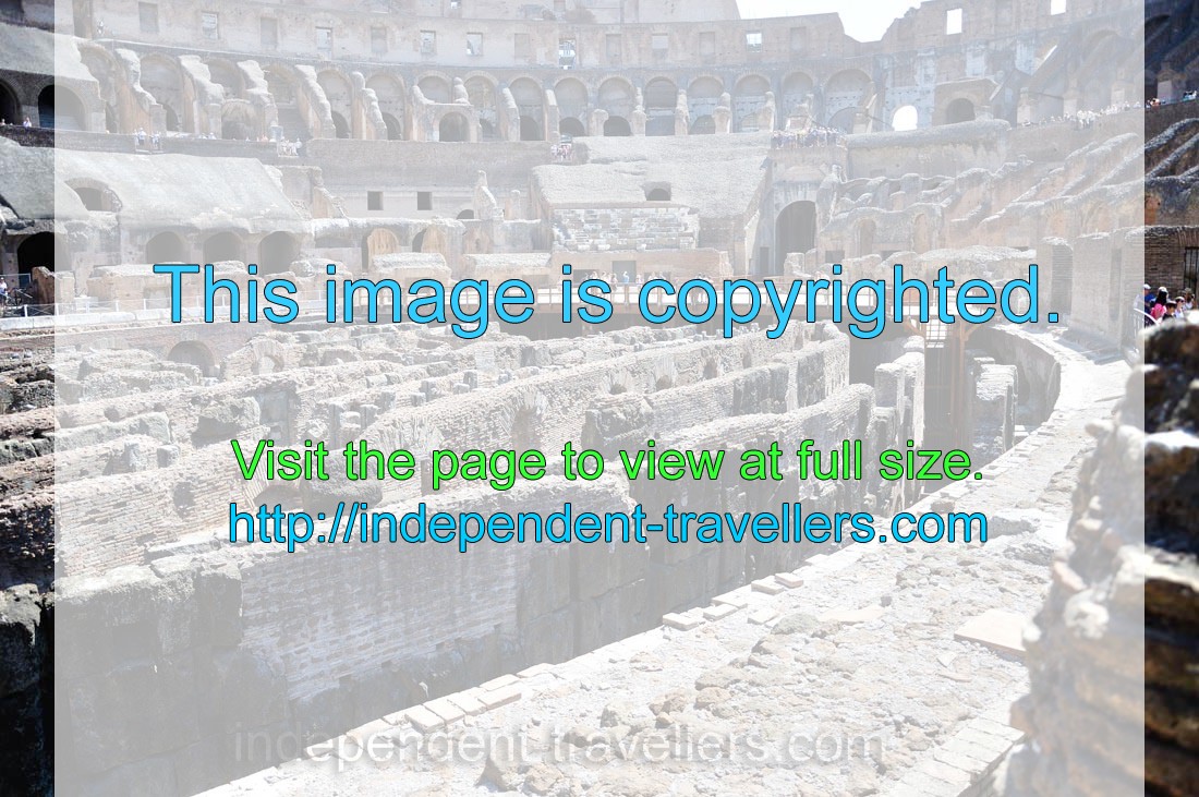 In 217, the Colosseum was badly damaged by a major fire which destroyed the wooden upper levels of the amphitheatre's interior