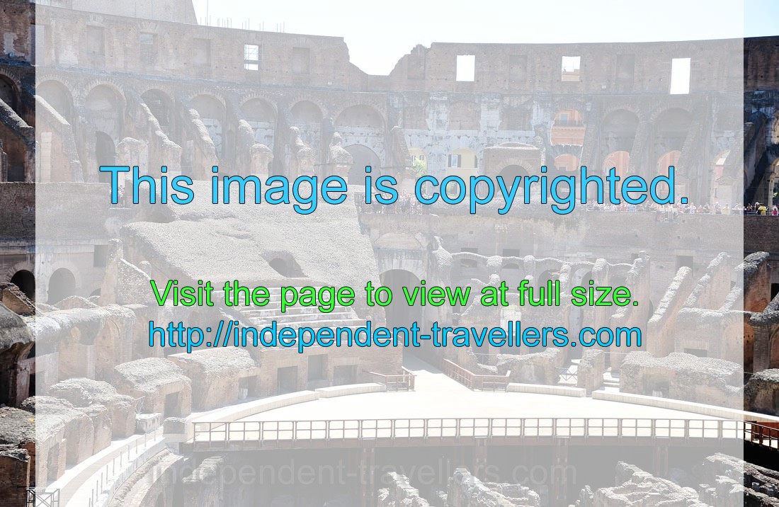 The Colosseum was used to host gladiatorial shows as well as a variety of other events