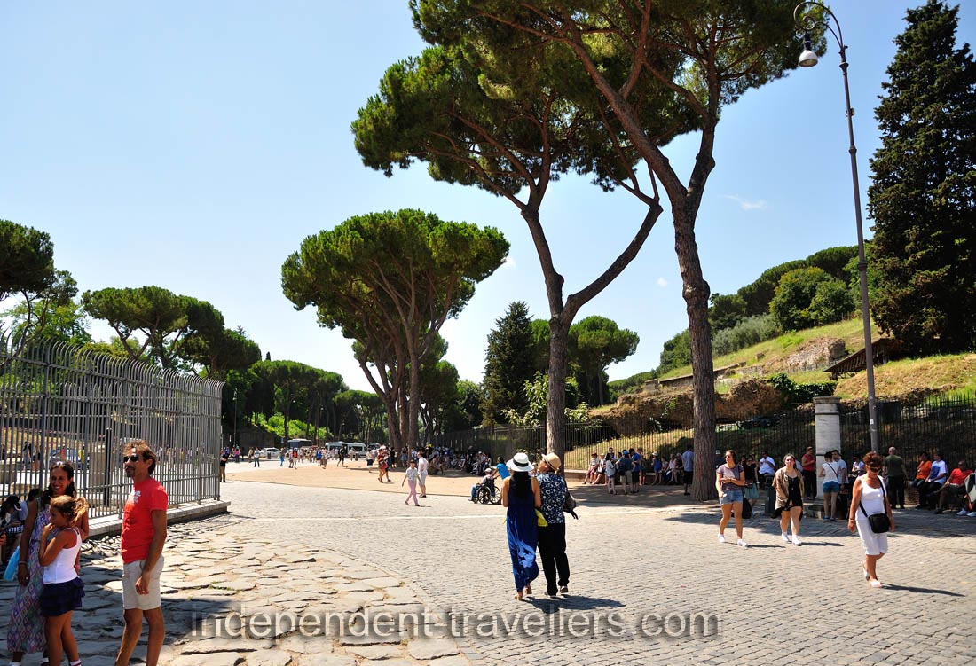 Strolling near the Colosseum