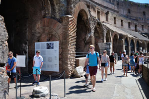 During the early days of the Colosseum the building was used for simulated sea battles