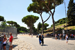 Strolling near the Colosseum