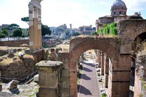The forum of Caesar and the temple of Venus Genetrix