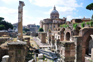 Forum of Caesar and Church of Saints Luke and Martina