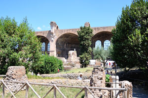 The Basilica of Maxentius and Constantine is an ancient building in the Roman Forum