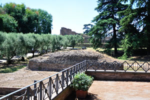 Amazing landscape design surrounds the Palace of Tiberius