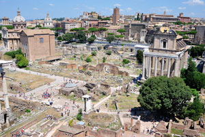 The Temple of Antoninus and Faustina is the heart of the Roman Forum