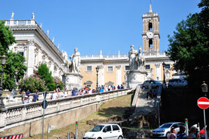 View of the Cordonata on the Capitoline Hill