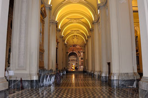 Amazing atrium of the Lateran Papal Basilica