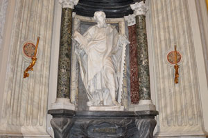 Statue of St. Simon by Francesco Moratti in the Archbasilica of St. John Lateran