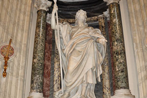 Statue of St. Jude by Lorenzo Ottoni in the Archbasilica of St. John Lateran