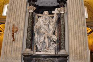 Statue of Philip the Apostle by Giuseppe Mazzuoli in the Archbasilica of St. John Lateran