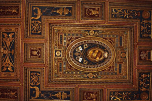 The ceiling of St. John Lateran Archbasilica