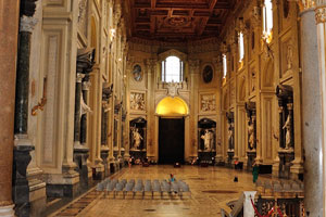 The interior of the Archbasilica